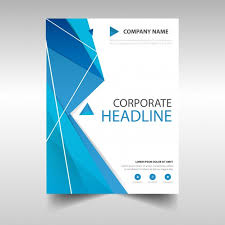 Polygonal Annual Report Book Cover Template Vector Free Download