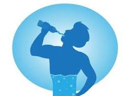 drinking water vector art icons and