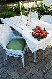 a country farmhouse patio table gray