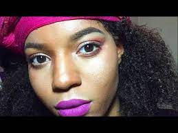 purple lipstick makeup tutorial for