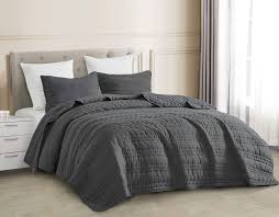 grey comforter
