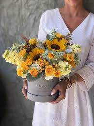 You may also book our late night, or 24 hour ,service by choosing. No 254 Sunflowers Roses Matthiolas By Floral 5