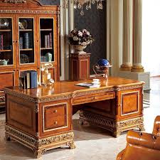Executive desk is a complete workplace solution. High End Luxury Antique Design European Style Use For House Office