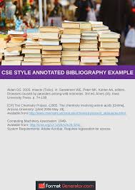 example of an annotated bibliography cse Cover Letter Templates