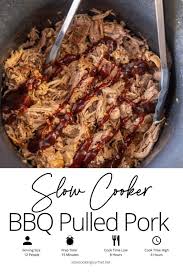 slow cooker bbq pulled pork slow