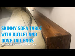 How To Build A Skinny Sofa Table With