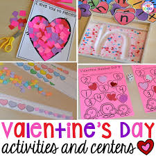 Valentine's day preschool activities and crafts. Valentine S Day Themed Centers And Activities Pocket Of Preschool