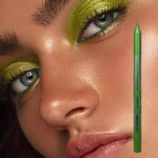 green eyeliner matte green colored