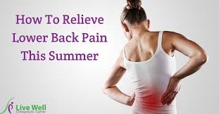 relieve lower back pain this summer