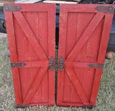 Red Wood Barn Doors