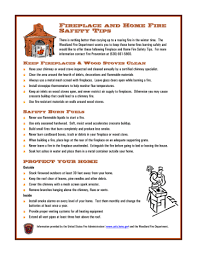 fireplace and home fire safety tips