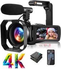 Pick a phone with multiple rear cameras, like the xiaomi redmi note 8 pro. 4k Video Camera Camcorder With Microphone Ultra Hd 30mp Youtube Vlogging Camera 3 0 Inch Touch Screen 16x Digital Zoom Camera Recorder With Handheld Stabilizer And Remote Control Walmart Com Walmart Com