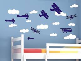 wall sticker decal set airplanes