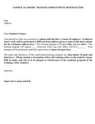 training letter 31 exles format pdf