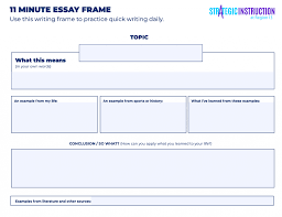 writing frames to help you practice