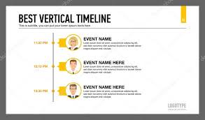 Best Vertical Timeline Template 2 Stock Vector Surfsup Vector