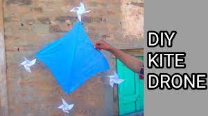 how to make drone kite from plastic bag