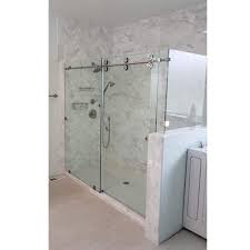 transpa sliding glass shower