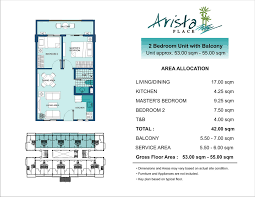 Arista Place Condos Floor Plans