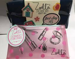 zoella sticker me beauty bag cosmetic