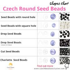 Czech Seed Bead Size Shape Color And Finish Charts Czech