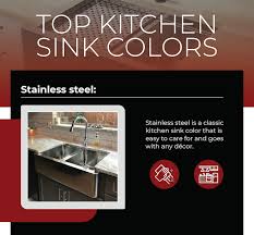 what are the top kitchen sink colors