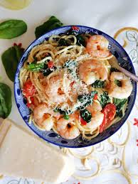 prawn and spinach pasta my gorgeous