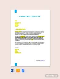 Dear sir/madam, i would like to express my interest in the chef position. Commis Chef Cover Letter Template Free Pdf Google Docs Word Template Net