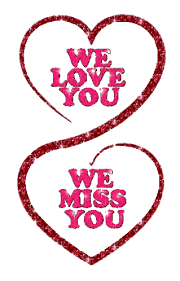 we love you miss you sticker we love
