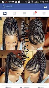 The best part about this easy hairstyle is that you can do it on damp hair straight out of the shower if you don't have time. Ghana Braids Ghana Braids With Updo Straight Up Braids Braids Hairstyles For Black Girls Braids For B Hair Styles Natural Hair Styles Braids For Black Hair