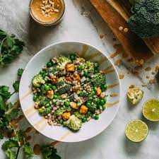 peanutty broccoli buckwheat bowl recipe