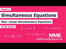 Algebra Simultaneous Equations Linear