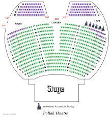 pollak theatre seating chart pollak