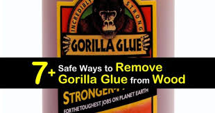 safe ways to remove gorilla glue from wood