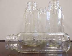 Vintage Glass 8 Ounce Baby Bottles
