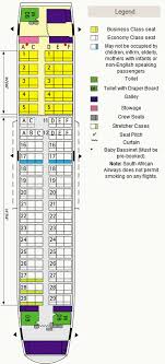 South African Airways Airbus A319 Aircraft Seating Chart