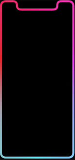 iphone 11 screen led neon orange