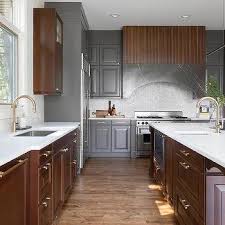 Gray And Brown Kitchen Design Design Ideas