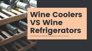 wine coolers vs wine refrigerators