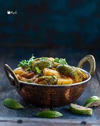 green eggplant potato curry instant