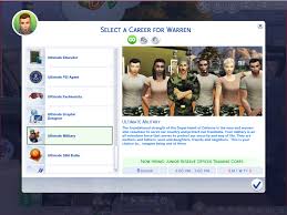 Follow your sims to all other careers' workplaces aside from the original maxis' three careers (doctor, detective. Mod The Sims Ultimate Military Career