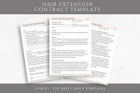 fully editable hair extension contract