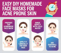 homemade face masks for acne e skin
