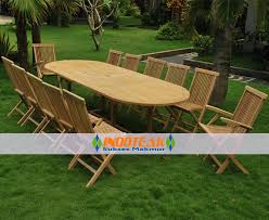 outdoor furniture teak oval table