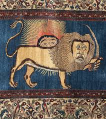 bakhtiari lion rug 190 x 125 cm ebi