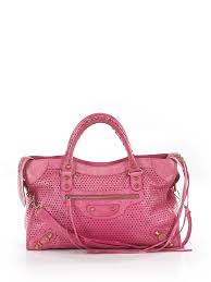 Details About Balenciaga Women Pink Leather Satchel One Size