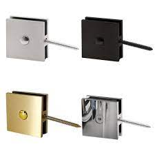 Square Wall To Glass Shower Door Clamp