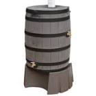 Whiskey Style Lightweight Compact Rain Barrel with 2 Brass Spigots, 190-L Good Ideas