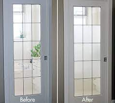 diy frosted glass window tutorial