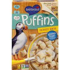 puffins cereal honey rice cereal